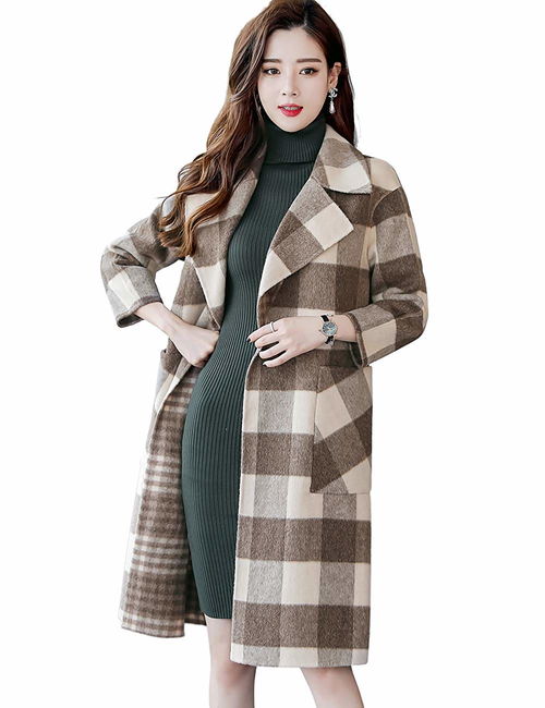 【服裝拿貨需要多少錢布卡個性雙面尼羊絨大衣】- 