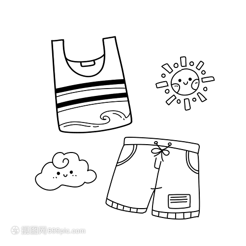 生活小確幸 褲衩背心簡(jiǎn)筆畫與日用百貨的創(chuàng)意交融